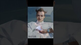 [BECKY ARMSTRONG] BEHIND THE SCENES OF BAZAAR SHOOTING WITH OMEGA🥰🤏🏻 #beckyarmstrong #freenbeck