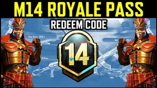 M14 ROYALE PASS ÖDÜLLERİ | REDEEM CODE | PUBG MOBILE