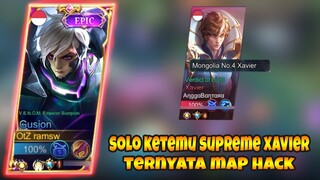 SOLO RANK GUSION KETEMU XAVIER SUPREME TAPI MAPHACK | GUSION FASTHAND | MLBB