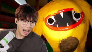 A cute monster with big eyes in its mouth!