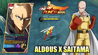 ALDOUS SKIN AS SAITAMA SCRIPT ONE PUNCH MAN NO PASSWORD - MOBILE LEGENDS