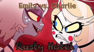 Lucifer vs Adam Au swapped Hazbin Hotel (Rusty Hotel)