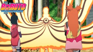 Sarada y Chou Chou se sorprenden por el poder de Naruto/ Español latino