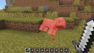 เมื่อดรอป!! อาหารขนาดจิ๋ว | Minecraft