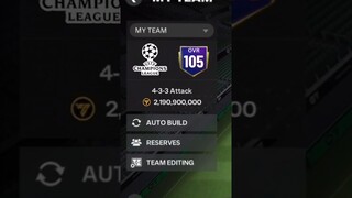 Highest rated UCL squad 🤯 !!! #fcmobile #fifamobile