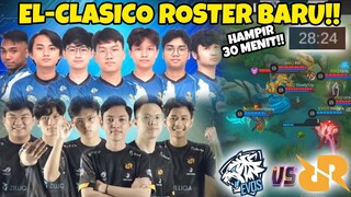 MATCH EL-CLASICO EVOS ROSTER BARU VS RRQ ROSTER BARU!! KERAS EMANG AMPE HAMPIR 30 MENIT GINI COY!!