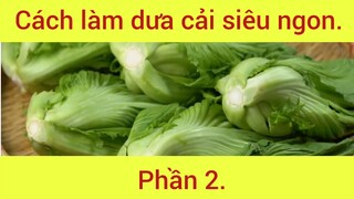 Cách làm dưa cải siêu ngon hấp dẫn phần 2