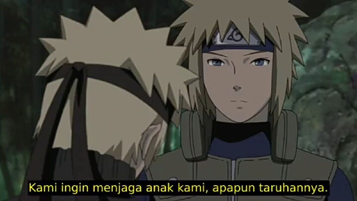 Momen Mengharukan Naruto🥹 ketika berjuang bersama Ayah dan Ibunya