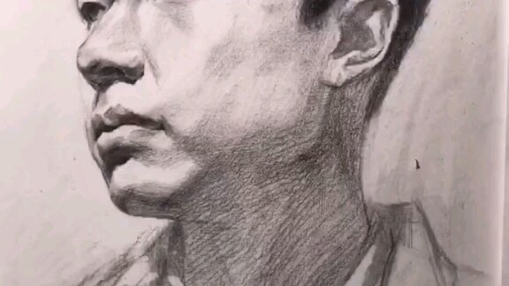 Mẫu nhỏ vẽ chì chân dung người