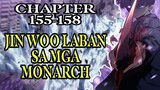 3 vs 1!! Jin woo laban sa mga Monarch!! Solo Leveling Tagalog 155-158