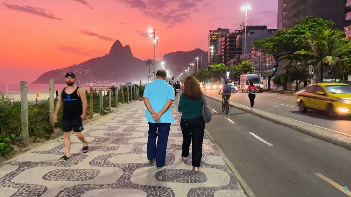 Walking Along the Ipanema Beachfront — Rio de Janeiro, Brazil