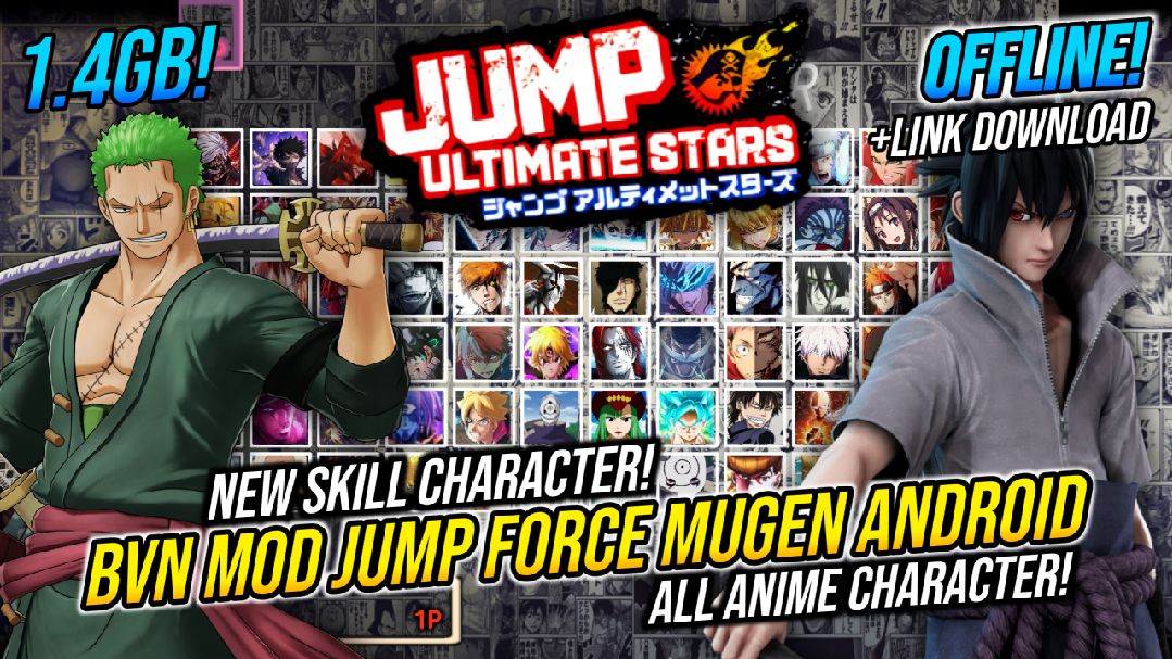 NEW UPDATE! SUPER ANIME WAR JUMP FORCE MUGEN ANDROID APK e PC