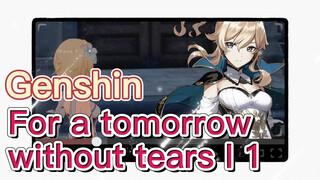 For a tomorrow without tears I 1