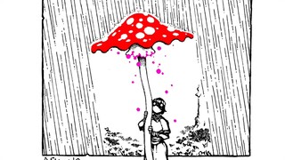 下雨了。毒雨。