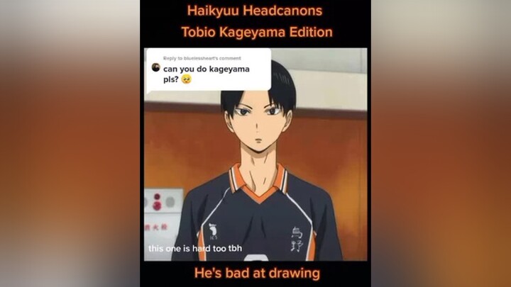 Reply to  here's kageyama! hope u like it🥰 fyp fypシ anime haikyuu headcannons kageyama kageyamatobio