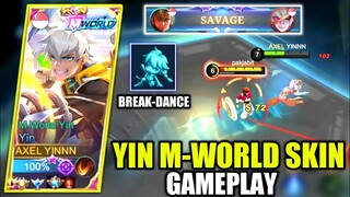 YIN NEW M-WORLD 515 SKIN GAMEPLAY | MOBILE LEGENDS