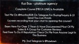 Kai Bax Course platinum agency download