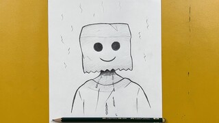 Easy sketch || how to draw a boy crying easy step-by-step