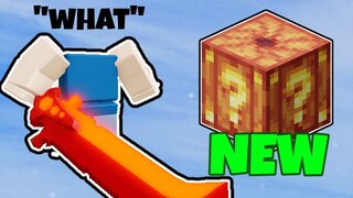 New Halloween Lucky Block lol.. (Roblox Bedwars)