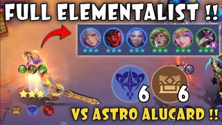 MOST SPAM COMBO FULL ELEMENTALIST VS ASTRO ALUCARD !! MUST WATCH !! MAGIC CHESS MOBILE LEGENDS