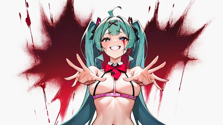 Miku Drone Swarm. Happy Sexy Girl Sad Ending!  Fanmade MV