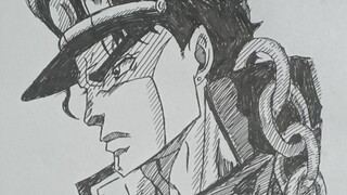 I have taught you how to draw Jo Taro step by step, and this one is so simple, why don’t you try it?