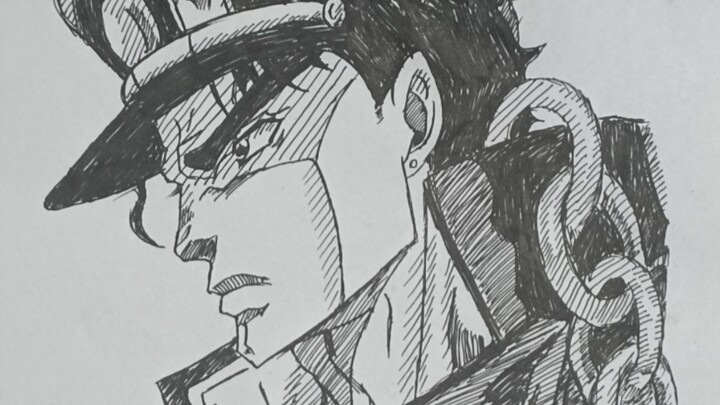 I have taught you how to draw Jo Taro step by step, and this one is so simple, why don’t you try it?