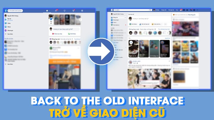 Hướng Dẫn Chuyển Facebook Mới Về Giao Diện Cũ 2020 | Back to the out interface