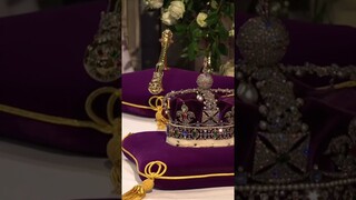The Queen's Reign Ends, Crown, Orb & Sceptre are removed from Coffin in Committal Service. #shorts
