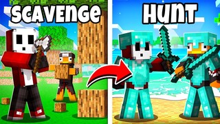 Minecraft 1V1 with Horror Mods... (SCAVENGE & HUNT)