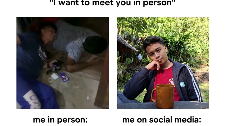 me in person vs me in social media