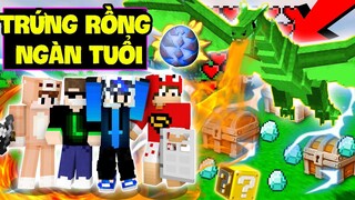 MINECRAFT ĐẢO RỒNG YTB #1 | NOXUSS ĐI ĐÁNH RỒNG NGÀN TUỔI, LẤY ĐƯỢC TRỨNG RỒNG XANH VÀ RỒNG RÔ BỐT