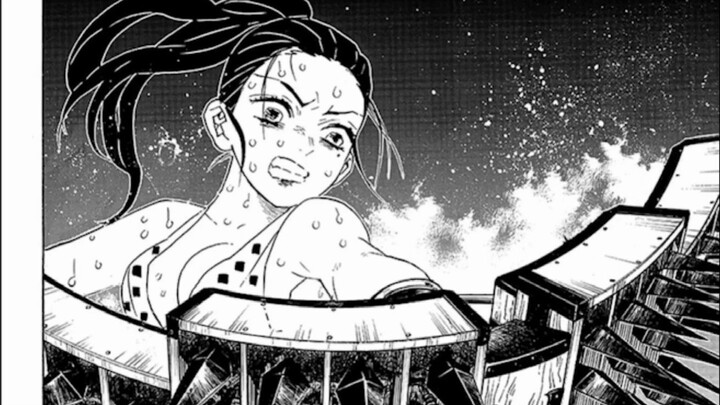 Penjelasan detail manga Kimetsu no Yaiba chapter 89: Pertarungan di jalan bunga. Ketiga anak kecil i