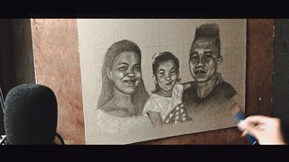 Family Portrait drawing "Commission" | JK Art