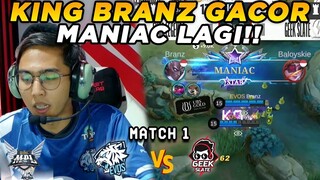 W/ R7, Max | EVOS TERLALU GILA, GEEKFAM DIBIKIN GA BERKUTIK!! RAPIH PARAH COY - EVOS vs GEEK Match 1