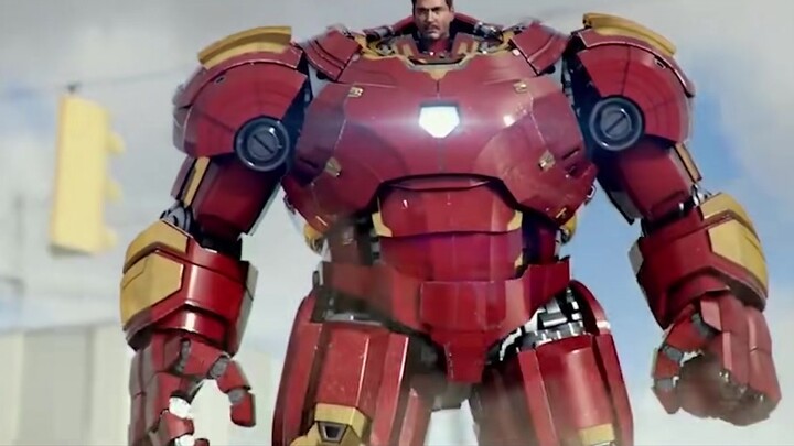 Iron Man fights the Hulk again, this time not only called "anti-Hulk armor", but also hidden a big baby