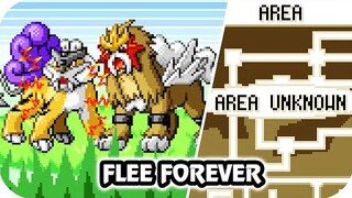 Raikou and Entei Flee Forever and Disappear. (Pokémon FR/LG)