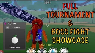 SMOKE FRUIT|Best Tournament & Boss combo| Anime Fighting Simulator