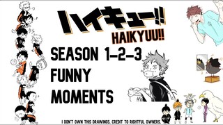 HAIKYUU!! (ハイキュー!!) SEASON 1-2-3 FUNNY MOMENTS (ENG SUB)