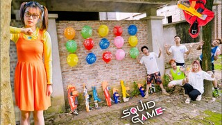 SQUID GAME Million Dollar Bonus | Green Light And Red Light Ball Smash Challenge 2