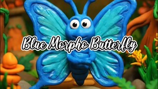 blue morpho butterfly kupu kupu unik dari Amazon ✨🦋