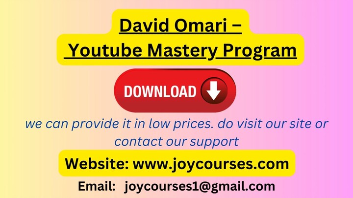 David Omari – Youtube Mastery Program