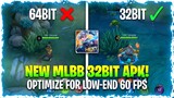HOW TO FIX FRAME DROPS IN ML || Latest 32bit Mobile Legends Apk - Reduce Overheating in ML