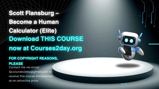 [GET] Scott Flansburg – Become a Human Calculator (Elite)