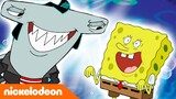 SpongeBob SquarePants | Bermain bersama hiu-hiu besar | Nickelodeon Bahasa