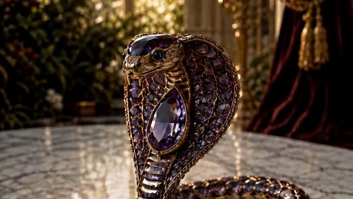 A Purple Jewel Cobra Transforms Into Luxury Heels  #Shorts