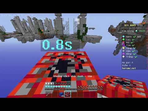 Kỉ lục phá bed nhanh nhất heromc 2v2 (0:31) / minecraft / #short / khoizinf.