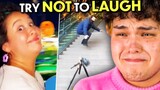 Millennials & Gen Z Try Not To Laugh Challenge - Internet's Funniest Videos! | React