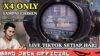 🔥4X Recoil Sensitivity | Gameplay By Bang Jeck X4 Only Sampai Chiken 😱 Solo Vs Squad - PUBG Mobile