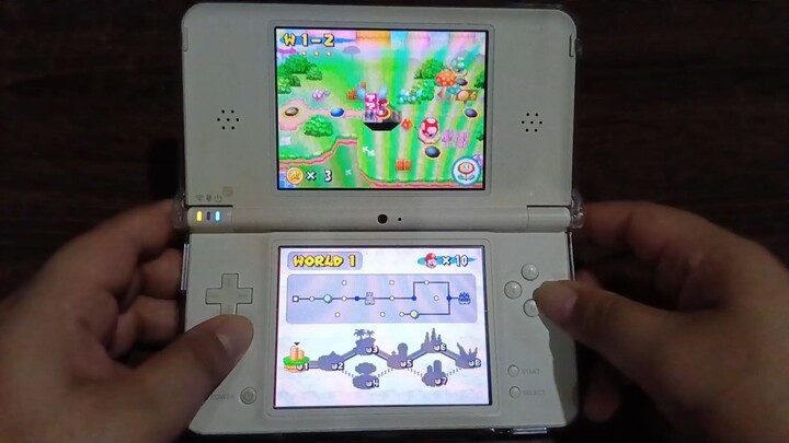 New Super Mario Bros. DS on Nintendo DSI LLWorld 1-2